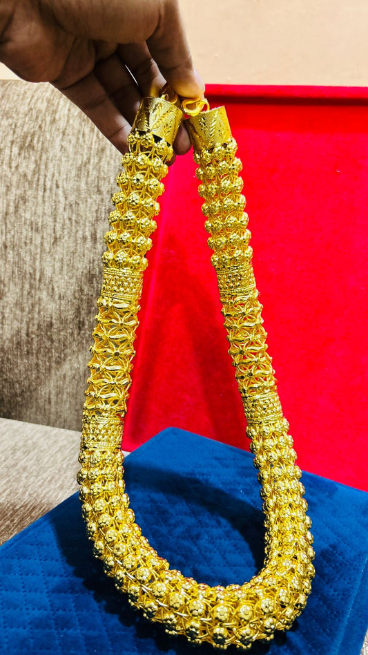 Men's Gold Plated Broad 2 Step Chain